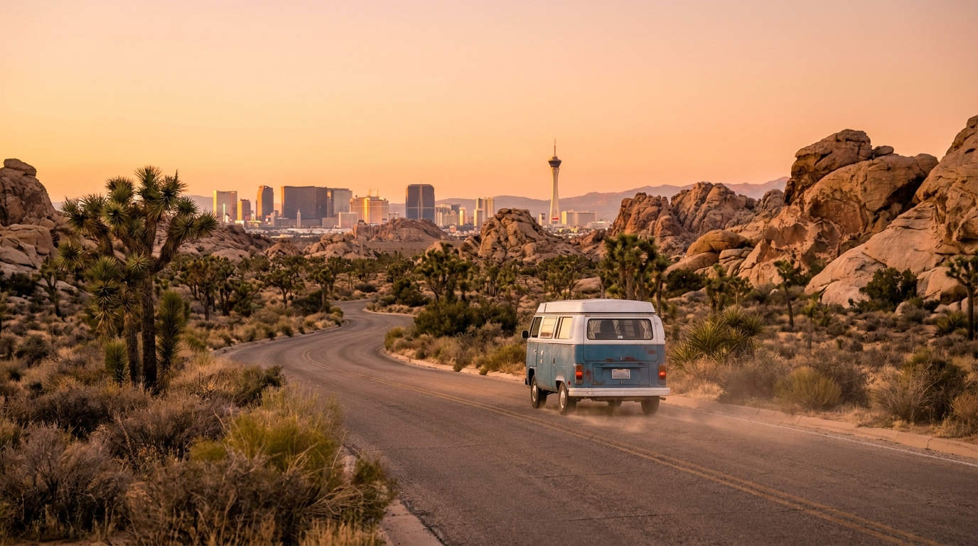 Map for Budget RV Driving in Las Vegas - Save on Fuel 2026